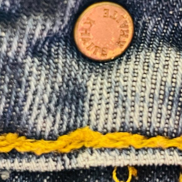 Khaite Daria High Rise Slim Straight Cotton Jeans 31 - Picture 8 of 15